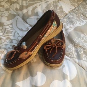 Sperry Angelfish Boat shoe Plaid / Leather